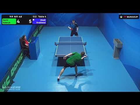 13:40 Serhii Kalenyk - Vitalii Krokhmal 07.07.2023 TT Euro.Cup Ukraine Professional. TABLE 4