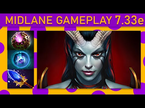 ⭐20+ Kills! Queen of Pain Mid Gameplay - Dota 2 Top MMR