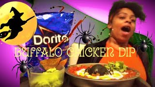 Halloween themed Buffalo Chicken Dip