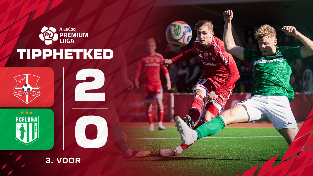 Harju Jalgpallikool vs Flora Tallinn Highlights
