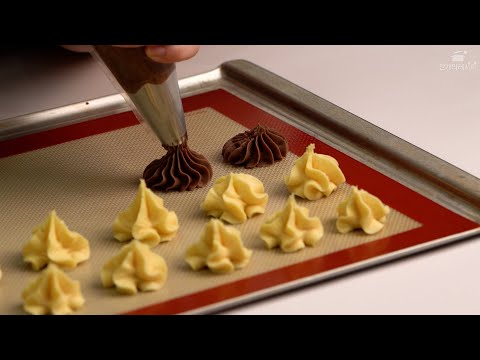 오븐만 있으면 부드럽고 고소한 버터쿠키 만들수 있어요.