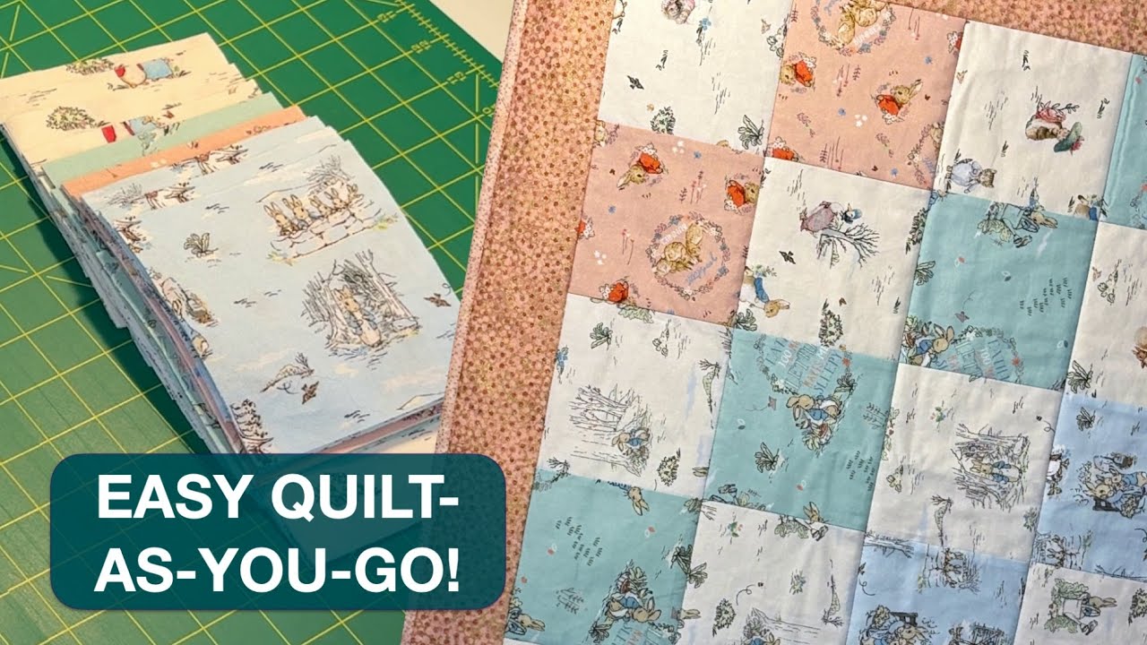 Quilt As You Go - Row by Row | Bunny Tracks Scrap Quilt