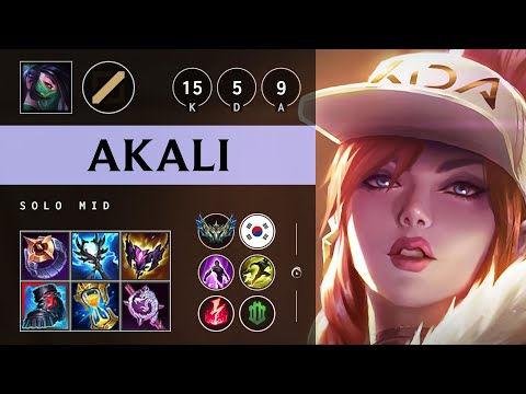 Akali Mid vs LeBlanc - KR Challenger Patch 25.19