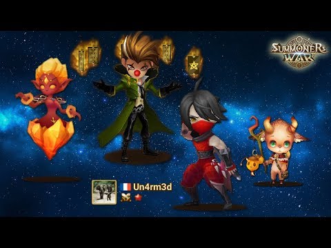 Summoners War : RTA season 10 - The Almost F2P team combo ft Garo, Racuni, Kahli and Lushen