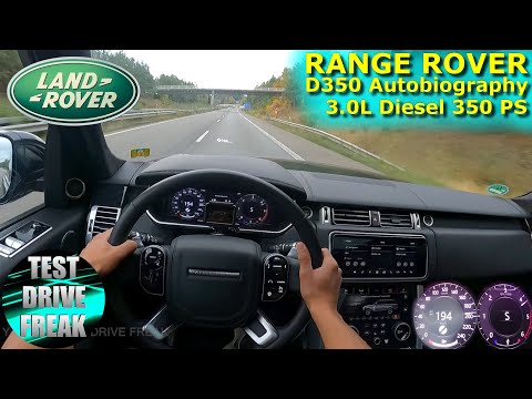 2021 Range Rover D350 Autobiography 350 PS AUTOBAHN DRIVE POV