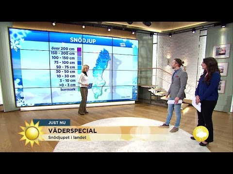 Soltimmar, snödjup och lavinläget - allt för sportlovslediga - Nyhetsmorgon (TV4)