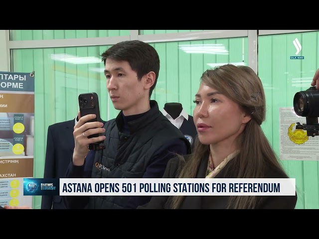Астана шаарында референдум өткөрүү үчүн 501 участок ачылды