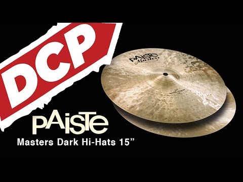 Paiste Masters Dark Hi Hat Cymbals 15" image 2