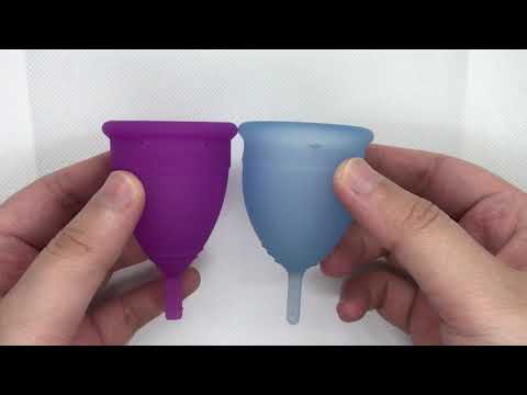 Menstrual cup squish test: Lunette model 2 vs Saalt regular