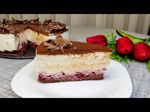 No-bake Chocolate Cherry Cheesecake - Easy & Delicious!
