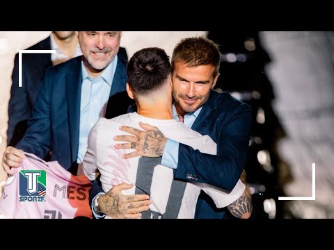 David Beckham REACTS to Lionel Messi's SIGNING with Inter Miami in the MLS