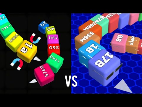 Number Cube Snake VS Jelly Cube Run 2048 | Ultimate Cube Battle