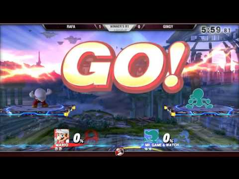 VS Weekly 1/21/16 - Winners R1 - Rafa (Mario/Bowser) vs. Gingy (G&W) - Smash 4