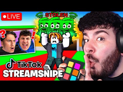 I STREAMSNIPE TIKTOKER with SOUNDBOARD until they END STREAM ... Steal A Brainrot