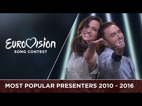 Most popular presenters from 2010 - 2016: Petra Mede and Måns Zelmerlöw