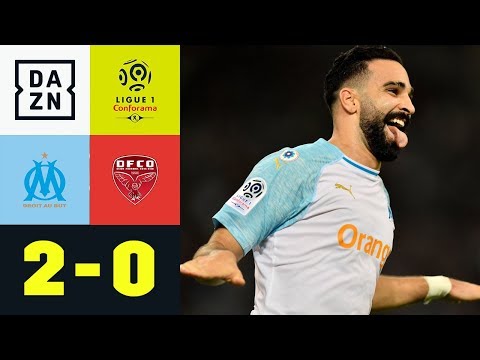 Adil Rami trifft - Freundin Pamela Anderson jubelt: Marseille - Dijon 2:0 | Ligue 1 | DAZN