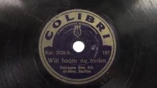 Albert de Booy: Wilt heden nu treden. (kinderplaatje) 1928.