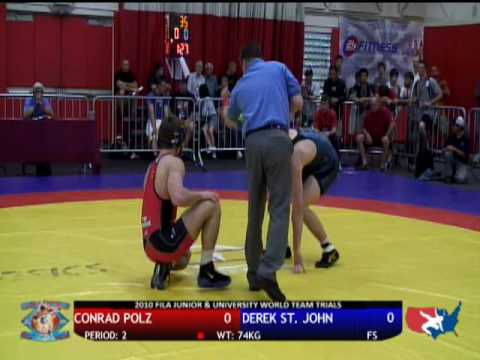 FILA JR Freestyle 74kg - Conrad Polz vs. Derek St. John