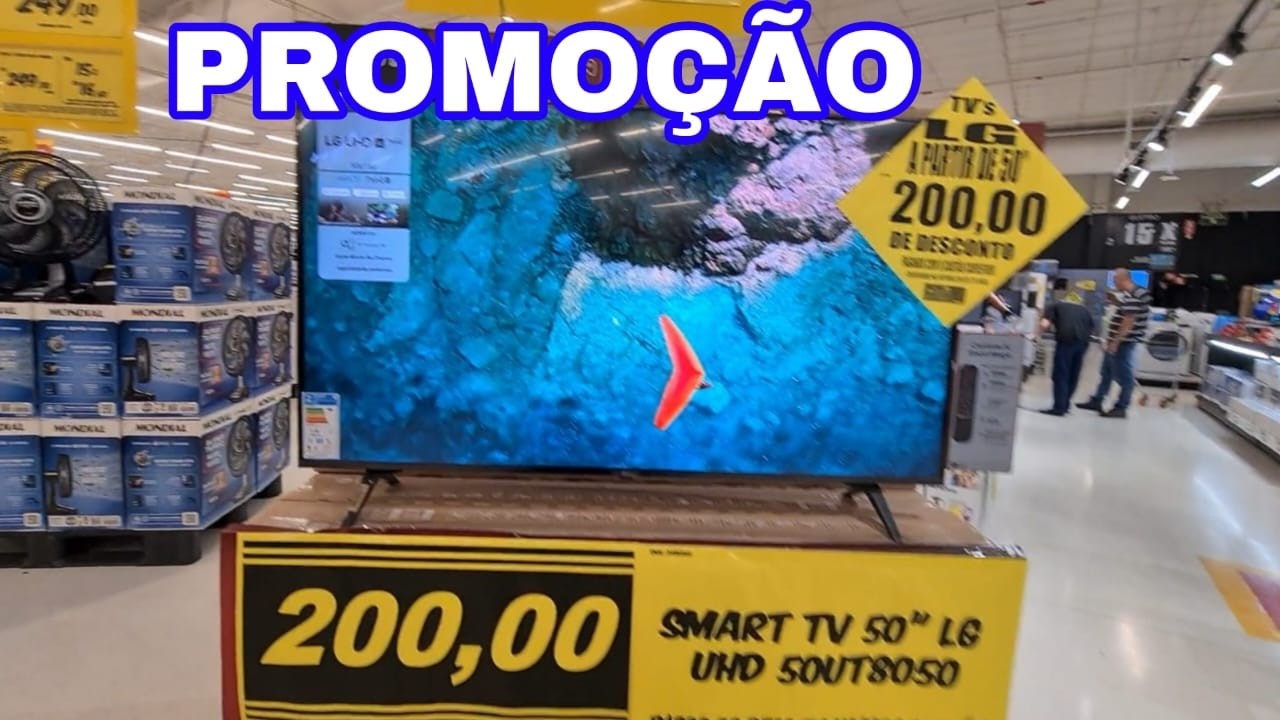 Fui no Carrefour Encontrei promoção de TV LG 50"Polegadas E Samsung 60" UHD 4K Top Com Descontos