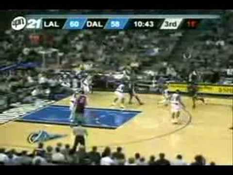 Kobe Bryant 43 points vs Mavs 2005-06, 28 foot three