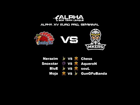 IndyK Crew vs. Mkers  (Alpha SC2 Team League - EU Pro - Season 15 - Semifinal)