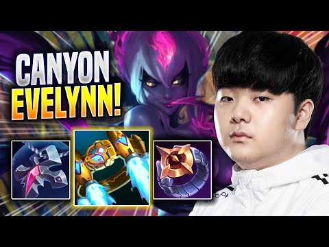 CANYON CHILLING WITH EVELYNN! - DK Canyon Plays Evelynn JUNGLE vs Maokai! | Season 2023