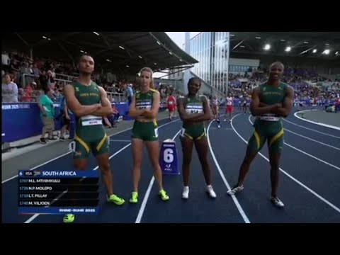 🇿🇦🔥 SILVER FOR SOUTH AFRICA! 4×400m Mixed Relay Magic at FISU 2025! 🥈🏃‍♀️🏃‍♂️