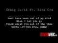 Craig David & Rita Ora - Awkward Lyric [Video]