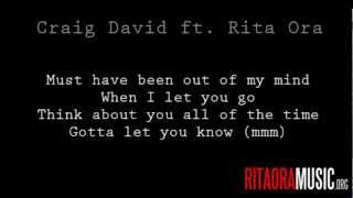 Craig David &amp; Rita Ora - Awkward Lyric [Video]