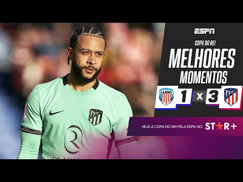 Gols e lances de Lugo x Atlético de Madri