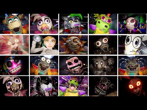 FNAF Security Breach - All Jumpscares Animation (Updated CompleteSet)