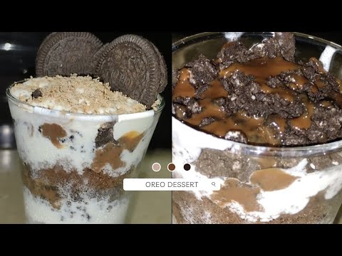 MAKE THIS *OREO SUNDAE* WITH ONLY *4* INGREDIENTS | NO BAKE | LAYERED DESSERT 🤤