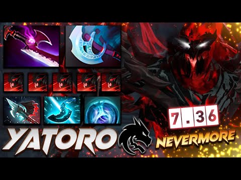 Yatoro Shadow Fiend Nevermore - 7.36 Patch - Dota 2 Pro Gameplay [Watch & Learn]