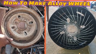 How to Repair wheels | How to paint | Modified maruti 800 wheel | MAGNETO11