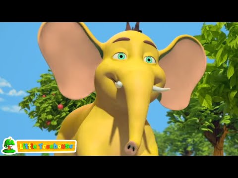 Щастлива песен на слона + Повече стихчета за учене на животни и детски песнички