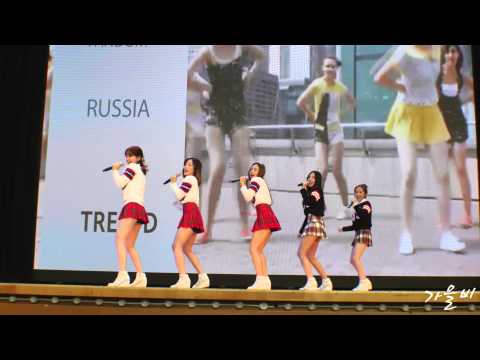 [4K] 20150201 트랜디(TREN-D) 롯데월드 경품추첨 축하공연 직캠 - 06.미스터(cover)