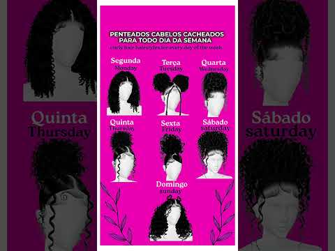 CURLY HAIRSTYLES FOR EVERY DAY OF THE WEEK #hairstyles #curly #curls #week #shortvideo