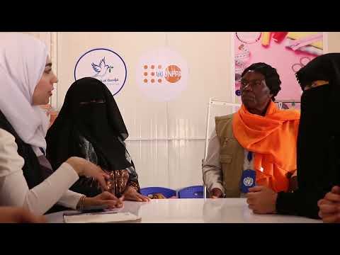 The official opening of UNFPA services center in Areesheh camp in NES