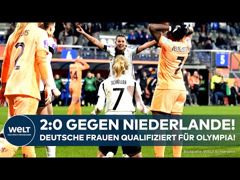 NATIONS LEAGUE: Deutsche Fußballerinnen besiegen Niederlande! DFB-Auswahl für Olympia qualifiziert