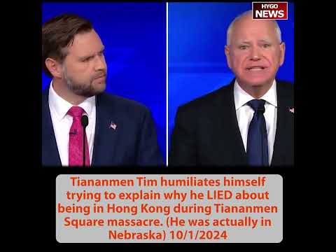 Humiliates himself WALZ LIED in Hong Kong, Actually in Nebraska; Vance on Trump vs Kamala records
