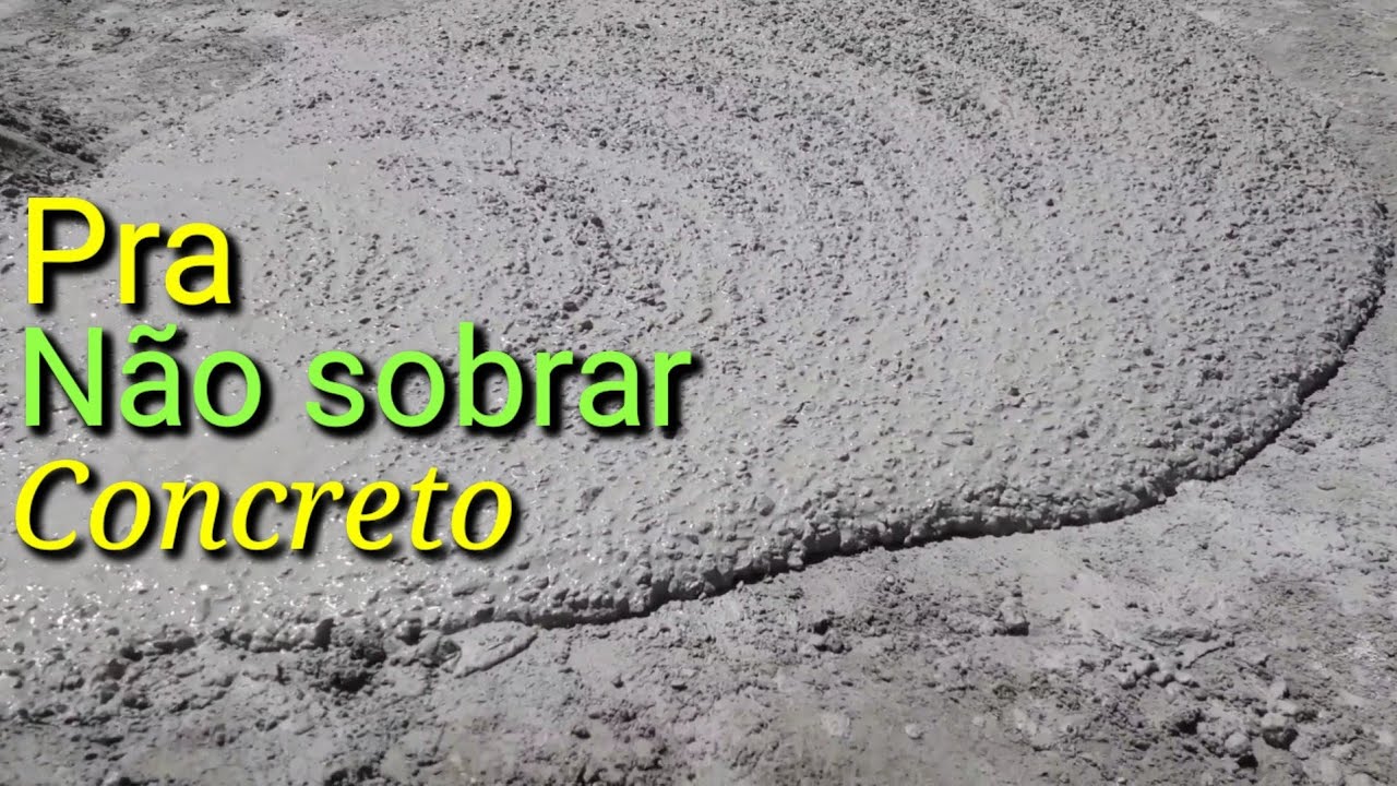 Quanto rende um traço de concreto!