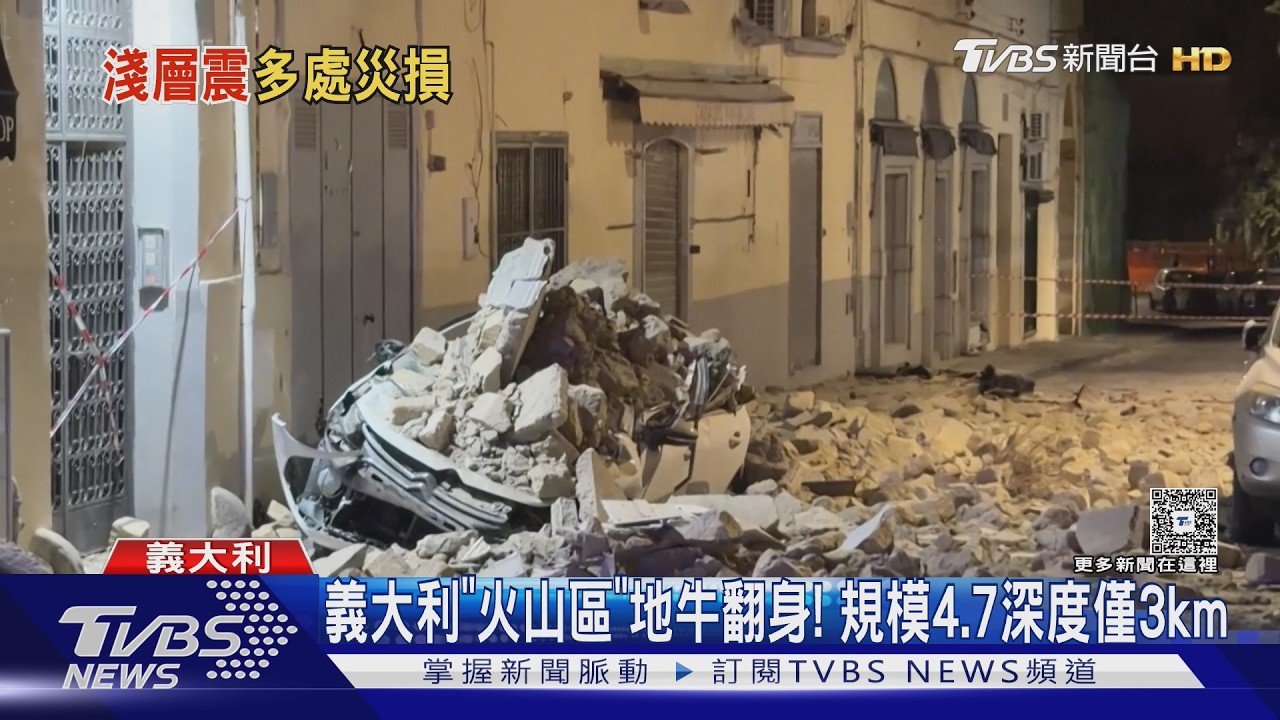 規模4.7地震襲義大利拿坡里!車輛遭巨石壓毀 居民怒:早有預兆