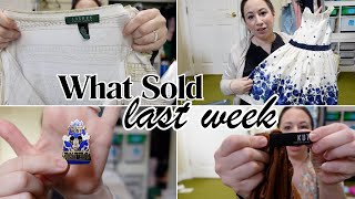 Multiple Full Price Sales This Week | What Sold | Reseller | Poshmark eBay Mercari depop Curtsy