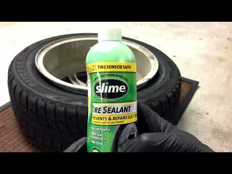 Part of a video titled Will Tire SLIME seal a leaking tire bead? - YouTube
