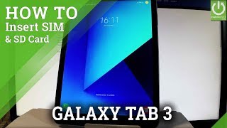 Install SIM and SD in SAMSUNG Galaxy Tab S3 - Insert SIM & SD Card