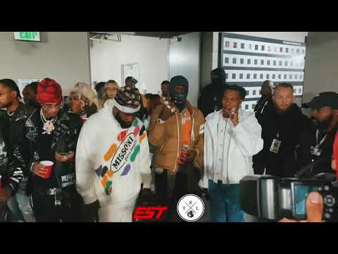 EST Gee runs Into Lil Baby and Young Thug Backstage at StateFarm Arena
