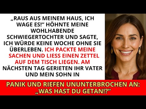 „Raus aus meinem Haus, ich wage es!“ höhnte meine wohlhabende Schwiegertochter und sagte, ich wür...