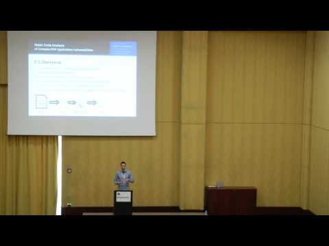 AppSecEU 16 - Johannes Dahse - Static Code Analysis of Complex PHP Application Vulnerabilities