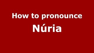 How to pronounce Núria