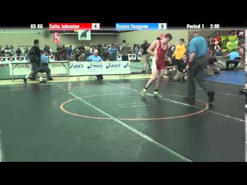 Men`s Freestyle 65 KG Colin Johnston vs. Trevor Feagans